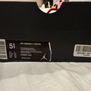 Jordan Air 11 Retro in Gym Red and Black